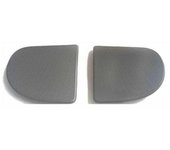 Marco de rejilla para cubierta de altavoz superior de consola delantera para Renault Twingo, juego de 2 piezas izquierda y derecha, color gris 7701206099 7700422526