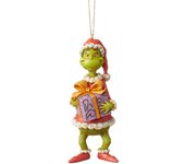 Figura de película de dibujos animados navideña, figura de resina verde, colgante, adorno para árbol de Navidad.