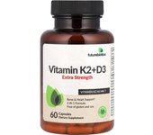 Futurebiotics, Vitamin K2+D3, Extra Strength, 60 capsules