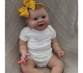 BZDOLL-Muñeca de bebé Reborn de silicona suave de 60 CM con pintura en 3D, juguete vivo para niña, cuerpo de tela gruesa de gran tamaño, princesa, bebé hecho a mano