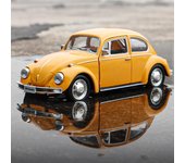 Coche de metal de 5 pulgadas, simulación de vehículo fundido a presión y de juguete Volkswagen 1967 Retro Classic Beetle RMZ city 1:36 regalos modelo de aleación para niños