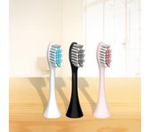 Cabezal de cepillo de dientes eléctrico creativo para el cuidado de los dientes, suave, resistente al agua, fácil de instalar, reemplazo color rosa