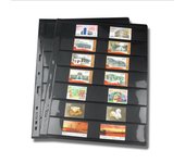 10 piezas de páginas de álbum de sellos postales de 7 cuadrículas, soporte de sellos de colección de monedas, hojas sueltas, libro de sellos de hojas sueltas, billetes