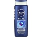Nivea, Men's, 3 in 1 Body Wash, Relax, Lavender + Sandalwood, 16.9 fl oz (500 ml)