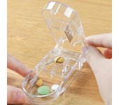 Caja cortadora de pastillas, molinillo de medicina portátil, divisor, soporte para pastillas, cortador de tabletas, LM, 1 Uds.
