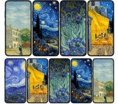 Funda para iPhone 15 14 Xiaomi Redmi Note 13 12 11 Pro Max X 8 7 9 XR Samsung Galaxy S24 S23 OPPO A15 Huawei Pattern Starry Night Van Gogh Phone Case for Xiaomi Poco M6 5G techo de