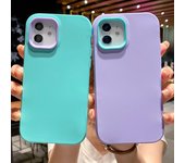Funda de silicona suave 3 en 1 para iPhone 14, 13, 12, 11 Pro Max, XR, XS Max, X, 13 Pro Max, a prueba de golpes, color caramelo for iPhone XR