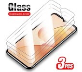 3 piezas de vidrio templado para Samsung A12 A23 A70S M02S A02S Protector de pantalla para A22 M23 M33 5G Huawei P Smart 2019 puro