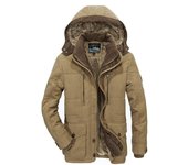 Abrigos de invierno de buena calidad para hombre, chaquetas de carga con múltiples bolsillos, abrigos largos de invierno para hombre, chaquetas de plumón, parkas cálidas informales con capucha, 7XL XXXXXL azul