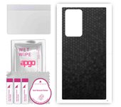 apgo Protective Skin Sticker for the back compatible with Samsung Galaxy Note20 Ultra, Wrap Film, Foil, Vinyl - Pattern Black Honeycomb