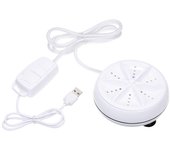 Mini lavadora 3 en 1, lavadora de turbina ultrasónica giratoria Personal portátil, ajustable con USB A