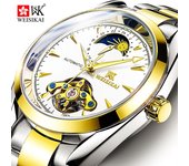 WEISIKAI 795B Relojes para hombre Nuevo reloj de lujo de marca TOP para hombre con caja Relojes mecánicos automáticos luminosos impermeables para hombre oro