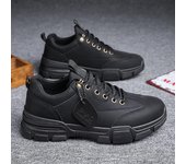Zapatillas de deporte informales para hombre, zapatos de trabajo, antideslizantes y resistentes al desgaste 44 negro