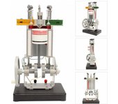 Motor de combustión de cuatro tiempos, modelo de Metal, ayuda para la enseñanza física escolar, juguete para regalo para niños gasoline engine model