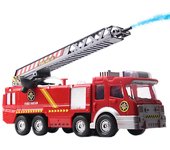 Pistola de Agua pulverizada, camión de bomberos, camión de juguete, Juguetes, bombero, Sam, camión de bomberos/vehículo de motor, coche, luz musical, Juguetes educativos para niños Fire Truck