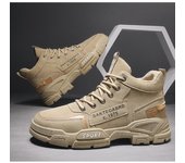 Botas altas para hombre, botas tácticas cómodas, moda para actividades al aire libre, botas para el desierto, botas de trabajo con plataforma para hombre, botas de senderismo resistentes al desgaste 39