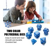 Suministros de fiesta para juego TRPG DND, accesorio, juego de mesa, ocio, entretenimiento, juguetes, juego de dados negro