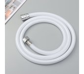 Tubo de extensión Flexible para baño, manguera antibobinado para grifo, manguera de cabezal de ducha de mano, tubo de agua de PVC 1.5m plata