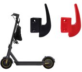 Gancho de suspensión de almacenamiento para patinete eléctrico, para Segway Ninebot MAX G30, mango de agarre portátil, bolsas colgantes para monopatín, piezas de garra rojo