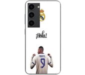 Coque Maniacase pour Samsung Galaxy s23 Plus Kylian Mbappe Real Madrid 9 Hola