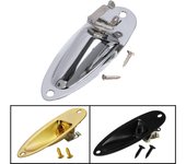 Conector portátil para pastilla de guitarra/bajo eléctrico de 6,35 mm plata