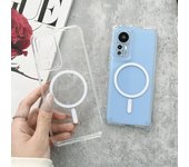 Funda magnética Magsafe para Xiaomi Mi 12 11 Pro, funda acrílica transparente a prueba de golpes con carga inalámbrica para teléfono Xiaomi Mi 11 Ultra For Mi 12 Pro transparente