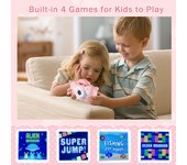 Tomfoto X7 Mini cámara para niños, cámara digital, cámara de vídeo 1080P para lente dual de 20MP, 2,0 pulgadas color rosa