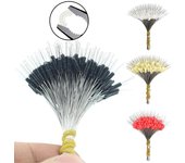 300 unids/lote tapón de silicona para frijol espacial 1,0-8,0 # flotador de pesca profesional Anti-hebra tapón de sedal flotador de pesca 4,9 S beige