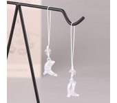 Cordón de teléfono con delfín brillante, cadena minimalista para teléfono móvil con delfín, correa para teléfono móvil para niñas, colgante con funda para auriculares one size
