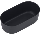 Molde ovalado para pasteles, de aleación de aluminio de grado alimenticio, reutilizable, para hacer pasteles, tartas de queso y espuma. L