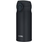 Termo seguro de agua al vacío para teléfono celular, color negro, con pico extraíble para fácil transporte, de acero inoxidable ligero, para calentar y enfriar [modelo para lavavajillas]