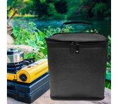 Bolsa para bombona de gas, resistente a golpes, para camping, picnic, almacenamiento y jardín. Black S