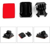 Para DJI Action 4 Insta360 Ace Adhesivo Adhesivo Montajes Casco Plano Curvo Accesorio de Casco Hebilla Adhesiva Montaje para GoPro 12 11