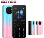 SOYES S10W Mini teléfono móvil pequeño pantalla de 1,77 pulgadas 1000mAh tarjeta SIM Dual con cámara trasera MP3 FM linterna 2G teléfono móvil negro