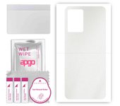 apgo Protective Skin Sticker for the back compatible with Vivo Y55 5G, Wrap Film, Foil, Vinyl - Pattern Matte Transparent