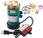 Bomba de refuerzo de presión de agua automática de 120 W, 25 l/min, cabezal de 15 m, salida de 1 pulgada, bomba de refuerzo de ducha para