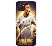 Coque Maniacase pourSamsung Galaxy A03 Kylian Mbappe Real Madrid Wallpaper