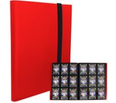 Carpeta de tarjetas MONO ZACK para tarjetas coleccionables con capacidad para 360 tarjetas, estuche para tarjetas, funda para archivo compatible (rojo) rojo