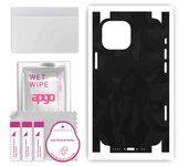 apgo Protective Skin Sticker for the back+sides compatible with Apple iPhone 13 mini, Full Wrap Film, Foil, Vinyl - Pattern Black Camo