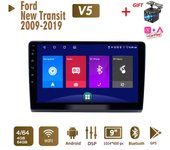 Radio estéreo para coche Android para Ford New Transit 2009-2019 2 Din Multimedia Carplay Navegación Autorradio GPS WIFI Unidad principal 4 + 64 GB 1+16GB