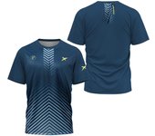 Ropa deportiva de tenis transpirable de moda de verano para hombre, ropa deportiva para hombre con absorción de sudor, ropa de pelota con estampado 3D, moda de manga corta S
