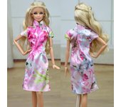 Vestido tradicional chino Qipao para muñeca Barbie, disfraz de cheongsam, vestidos de fiesta de noche para muñecas 1/6 y niños. varios colores