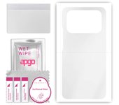 apgo Ultra Clear Protective Skin Sticker for the back compatible with Xiaomi Mi 11 Ultra, Wrap Film, Hydrogel Film, Flexible, Soft TPU with positionin