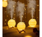 Humidificador de aire ultrasónico USB de 330ml con lámpara LED cálida para el hogar habitación de niños Mini Humidificador difusor de Aroma USB Cable
