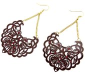 Les Trésors De Lily [L6065] - Boucles 'Carmen' rouge rojo