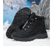 Botas de senderismo de invierno para hombre, botas de nieve, zapatos para exteriores 39 negro