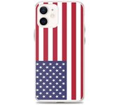 Coque iPhone - Drapeau États-Unis - Souple - Multicolore - Compatible iPhone 12 - Moderne