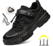 Zapatos de trabajo para hombre, botas a prueba de pinchazos, zapatos deportivos de seguridad para hombre, zapatillas de trabajo ligeras y transpirables para mujer, zapatos de construcción para hombre 36