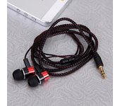 Auriculares internos estéreo bajos con cable auriculares de botón auriculares de metal para teléfono PC