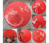 Paraguas de papel engrasado de 10 colores, estilo antiguo chino, damas de honor, fiesta, paisaje, actuación de baile 1